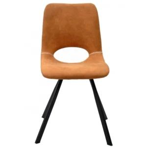 mobiliario-contract-silla antibes new metal similpiel marron claro 3 2